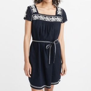 🌼 Abercrombie Mini Embroidered Dress